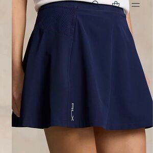 Ralph Lauren Navy Blue Golf Pickleball Tennis Skirt Skort Womens XS New NWT